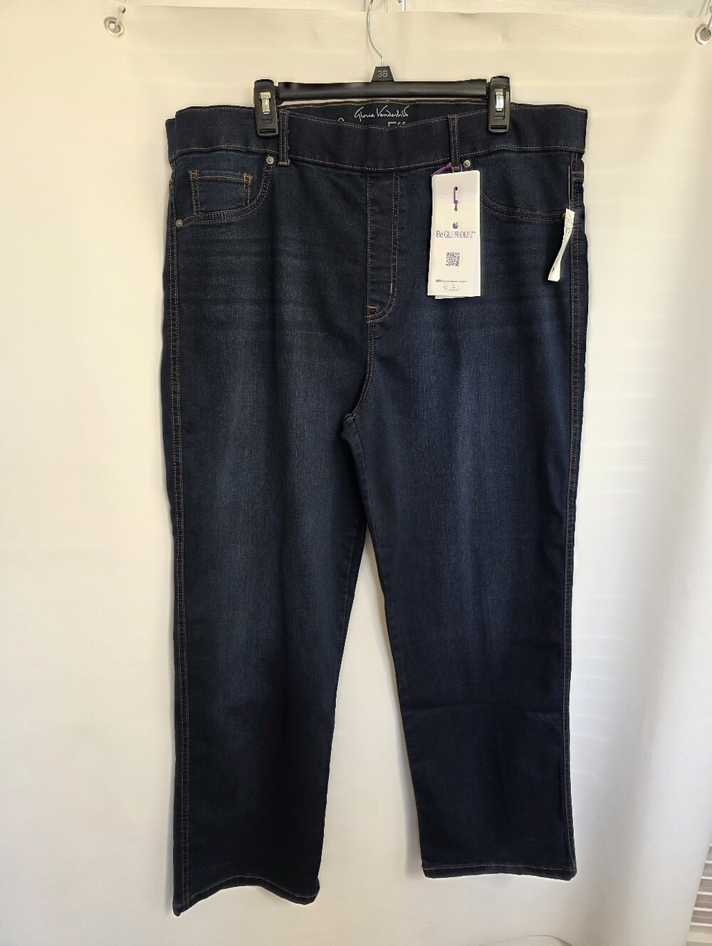 Gloria Vanderbilt Shape Effect High Rise Straight Pull-on Women's Size 20W